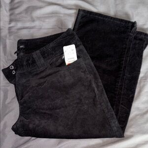 H&M Black Corduroy Capris